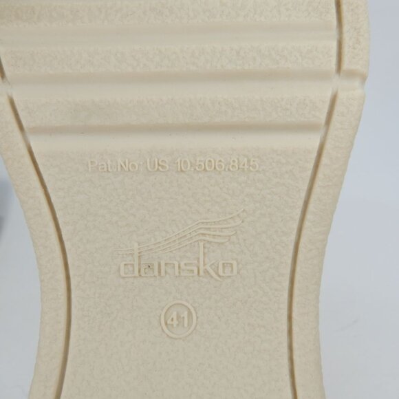 DANSKO Ravyn Peep Toe Platform Sandals Size 41 10.5 11 Ivory Leather NEW $140 - Picture 10 of 12